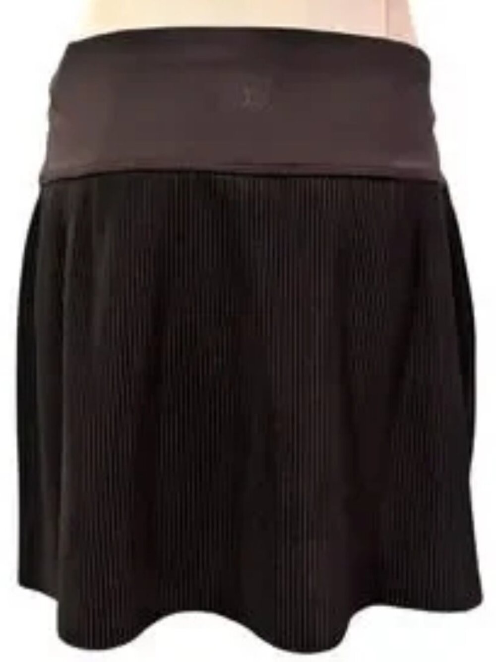 Black High Rise Micro Pleated Skort Tennis Activewear